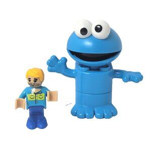 Kid Knex Sesame Street Neighborhood 123 Brownstone Cookie Monster Character +